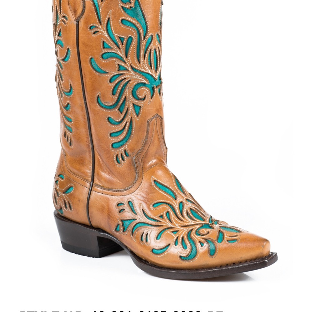 STETSON ORANGE BURNISHED SORREL VAMP AMBER BOOT